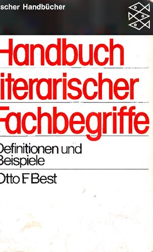 Handbuch literarischer Fachbegriffe: Definitionen und Beispiele