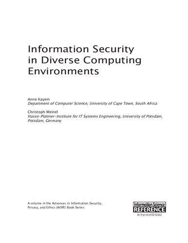 Information Security in Diverse Computing Environments