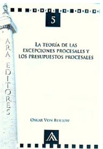 La teoría de las excepciones procesales y los presupuestos procesales