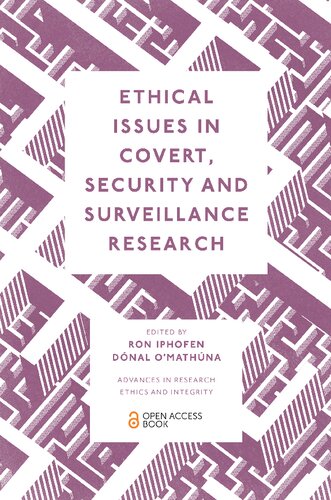 Ethical Issues In Covert, Security And Surveillance Research
