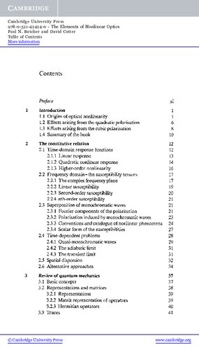 The Elements of Nonlinear Optics