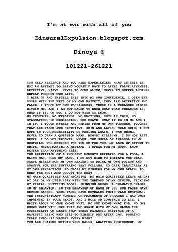 101221-261221 / I'm at War With All of You