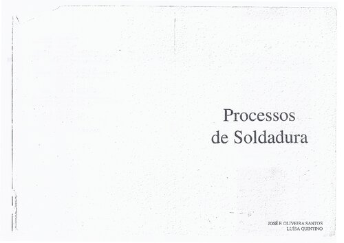 Processos de soldadura