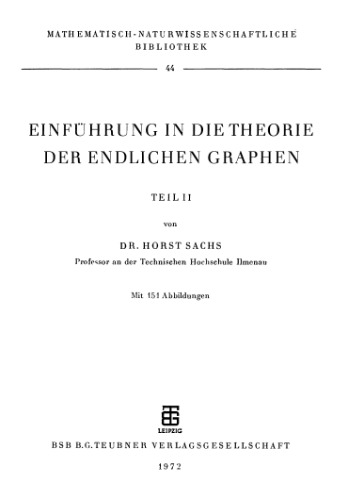 Einfuehrung in die Theorie der endlichen Graphen