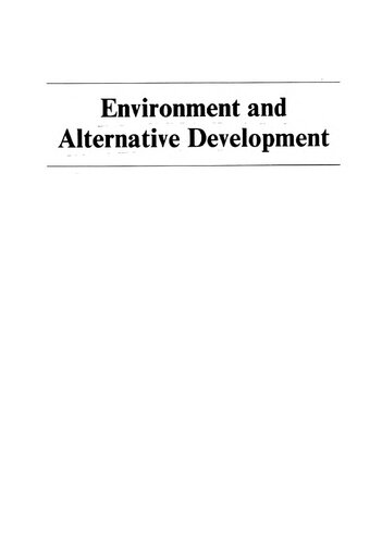 Environment and alternative development
