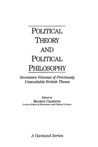 Progress and democracy : William Godwin's contribution to political philosophy
