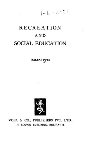 Recreation and social education