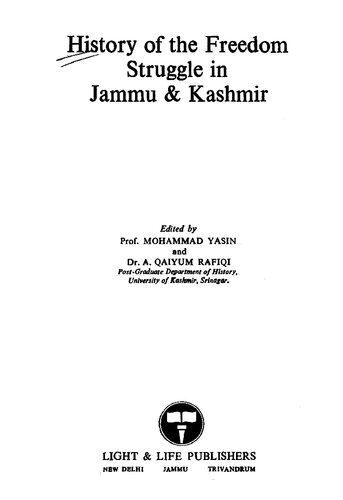 History of the freedom struggle in Jammu & Kashmir