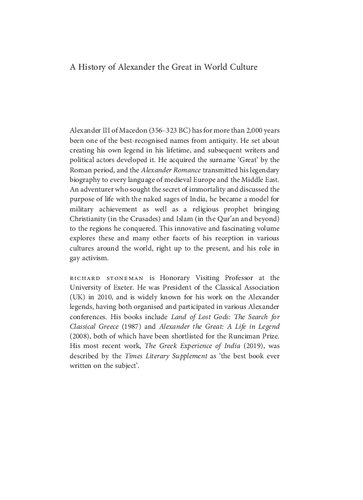 A History of Alexander the Great in World Culture