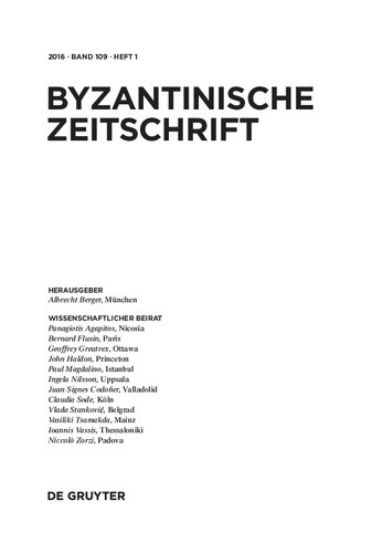 Byzantinische Zeitschrift