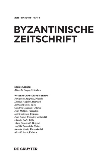 Byzantinische Zeitschrift