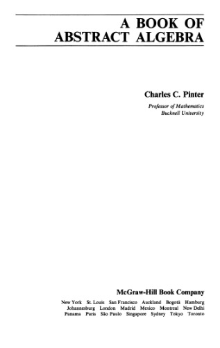 A book of abstract algebra