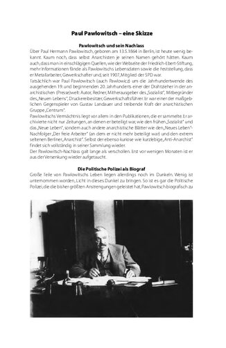 Paul Pawlowitsch: Eine Skizze