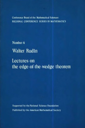 Lectures on the Edge of the Wedge theorem
