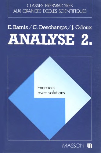 Analyse 2: Exercises avec solutions