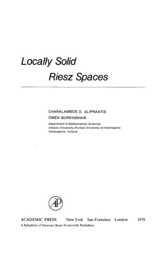 Locally solid Riesz spaces, Volume 76