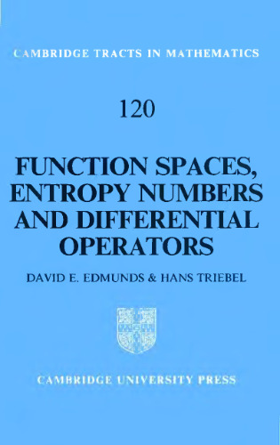 Function spaces, entropy numbers, differential operators