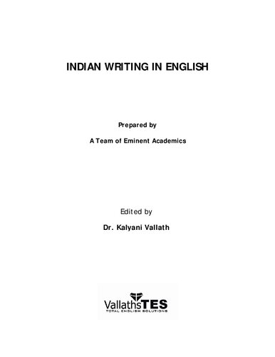 Indian Writing in English