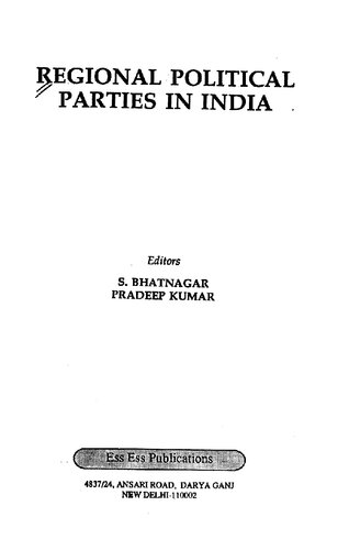 Regional political parties in India