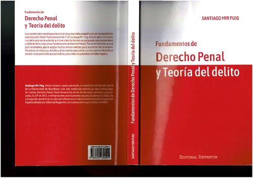 Fundamentos de Derecho Penal y Teoria del delito (version reducida del tratado)