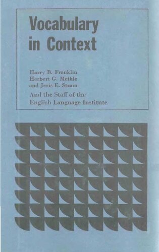 Vocabulary in Context (Properly Bookmarked)