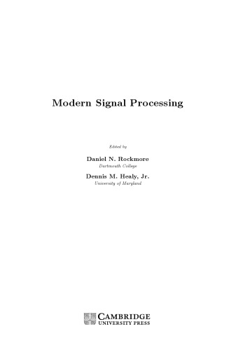 Modern signal processing