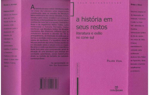 A história em seus restos: literatura e exílio no cone sul