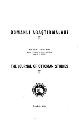 The Journal of Ottoman Studies 2