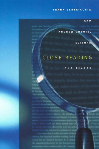 Close Reading: The Reader