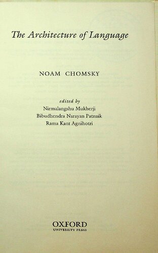 The Architecture of Language