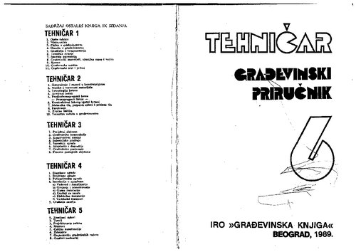 Tehničar : Građevinski priručnik