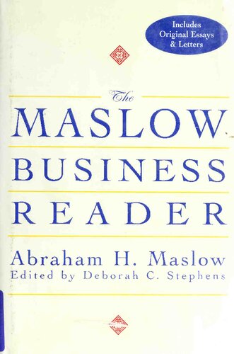 The Maslow Business Reader