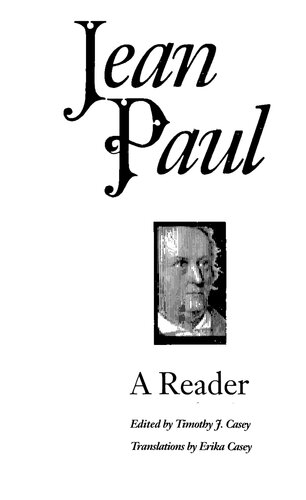 Jean Paul : a reader