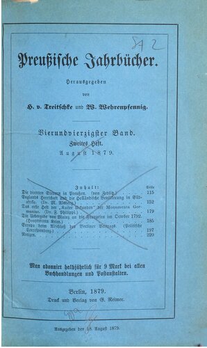 Preußische Jahrbücher