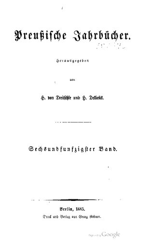 Preußische Jahrbücher