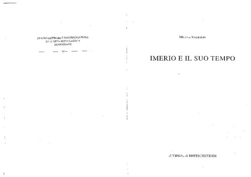 Imerio e il suo tempo