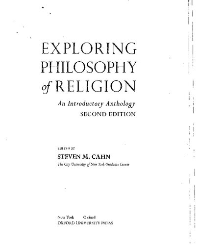 Exploring philosophy of religion : an introductory anthology