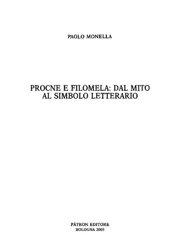 Procne e Filomela: dal mito al simbolo letterario