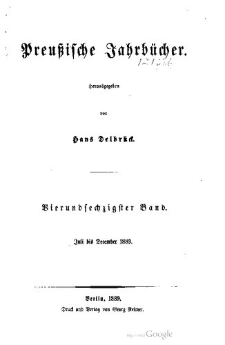 Preußische Jahrbücher