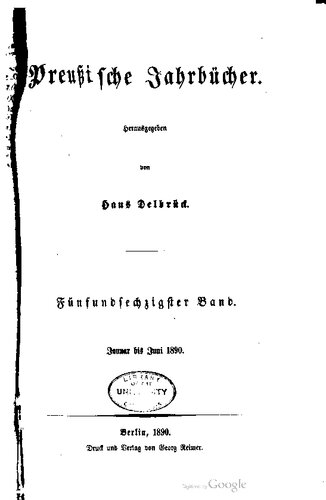 Preußische Jahrbücher