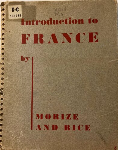 An Introduction to France: An Outline for Study and Reference