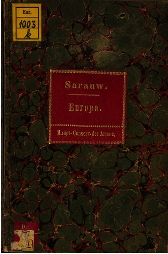 Europa nach dem letzten Kriege