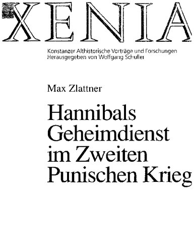Hannibals Geheimdienst im Zweiten Punischen Krieg (1997)