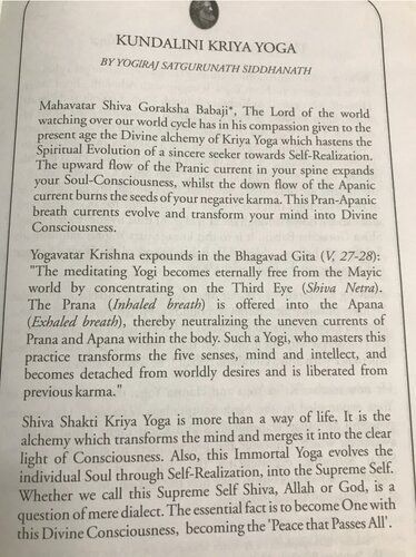 kriya yoga compilation