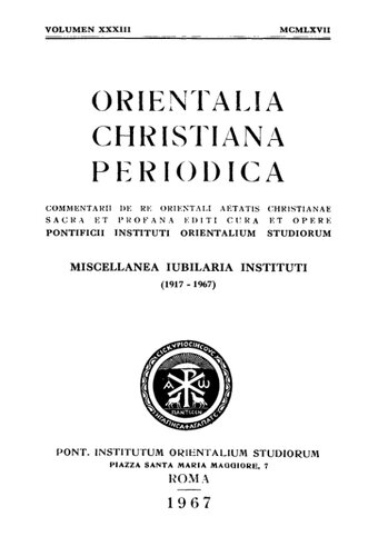 Orientalia Christiana Periodica