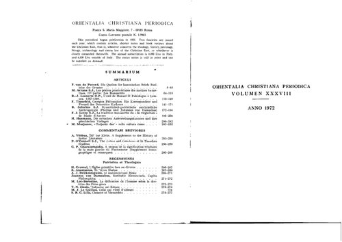 Orientalia Christiana Periodica