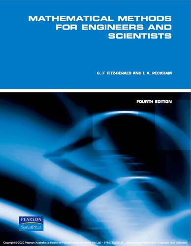 Mathematical Methods for Engineers and Scientists (Custom Edition eBook)