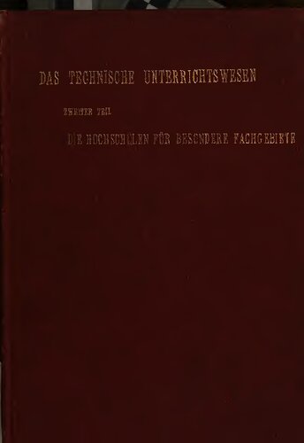 Das Unterrichtswesen im Deutschen Reich