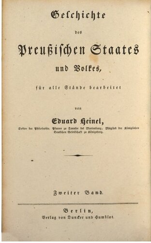 Geschichte der Markgrafschaft Brandenburg und des Herzogtums Preußen bis zum Ausbruch des Dreißigährigen Krieges