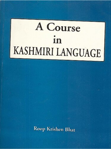 A Course in Kashmiri Language